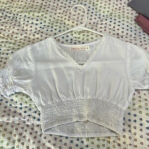 bela & nuni girls cropped shirt